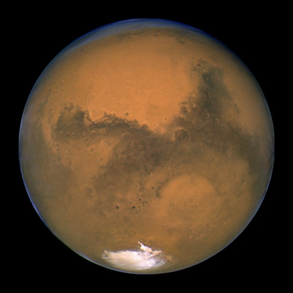 NASA's Hubble Space Telescope took this close-up of the red planet Mars