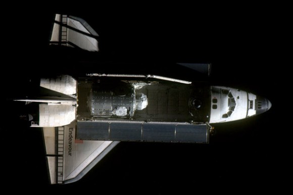 "Shuttle, approaching to ISS at dawn. Just imagine that this beast emerging from the complete darkness. KOOL!" Tweeted @Astro_Soichi, Soichi Noguchi