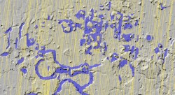 A radar on NASA's Mars Reconnaissance Orbiter has detected widespread deposits of glacial ice in the mid-latitudes of Mars.NASA/JPL-Caltech/ASI/University of Rome/Southwest Research Institute