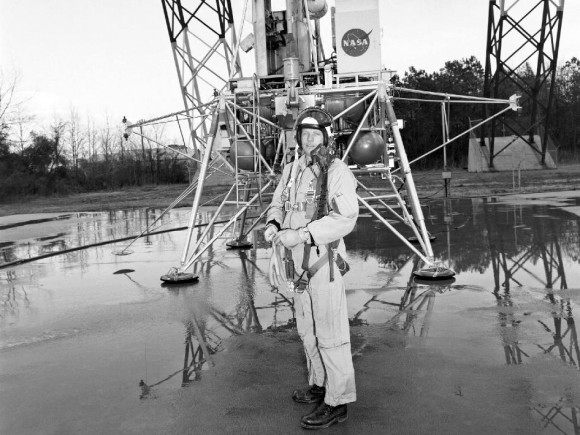 Neil Armstrong at the Lunar Landing Research Facility