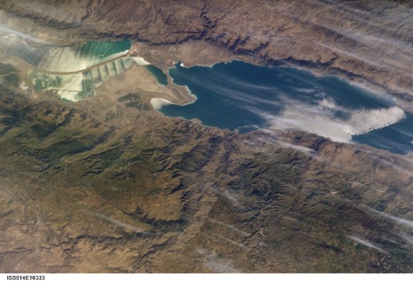 Dead Sea image by Expedition 14 Dead Sea image by Expedition 14