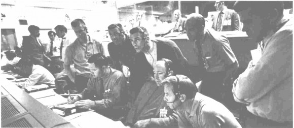 Engineers, astronauts and flight directors in Mission Control for the Apollo 13 mission. Credit: NASA