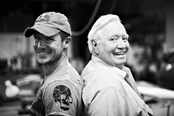 Baumgartner, left with Joe Kittinger. Credit: Red Bull Stratos