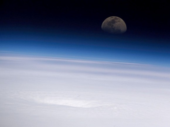 Hurricane Emily and the Moon