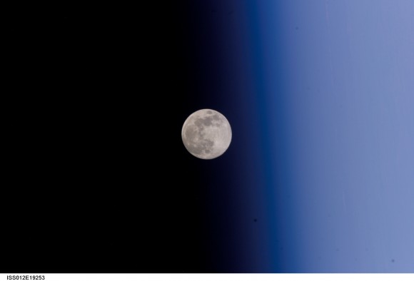 Full Moon Against Earth's Limb