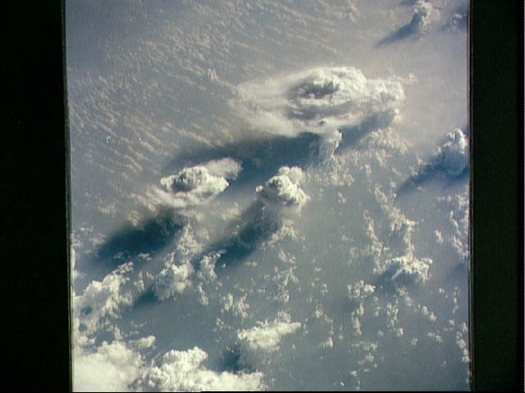 Earth observation photo of cloud cover over Zaire Earth observation photo of cloud cover over Zaire