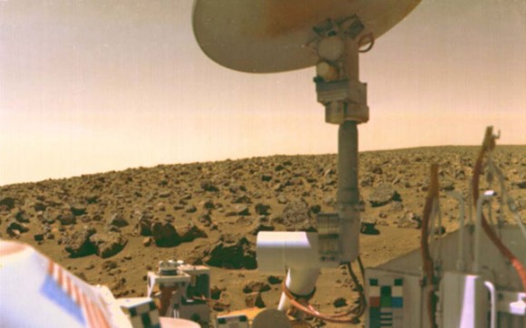 View of Mars from the Viking lander in 1976. Credit: NASA