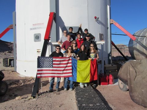 The all-student crew 99 at the Mars Desert Research Station. Credit: MDRS