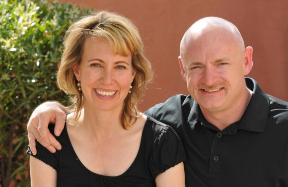 Gabrielle Giffords and Mark Kelly, in an image on Giffords' campaign website.