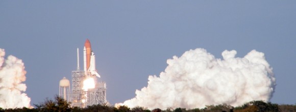 STS-134 launch. Credit: Nancy Atkinson