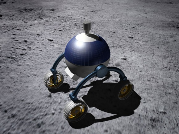 Synergy Moon's spherical rover. Credit: GLXP