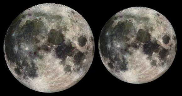 Moon at Perigee and Apogee Credit NASA