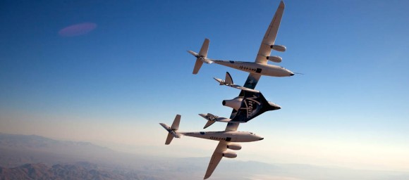 Virgin Galactic's WhiteKnightTwo and SpaceShipTwo. Think you could fly them? Credit: Virgin Galactic.