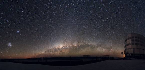 The Milky Way as seen near the Very Large Telescope in the Atacama Desert. Credit: ESO/Y. Beletsky