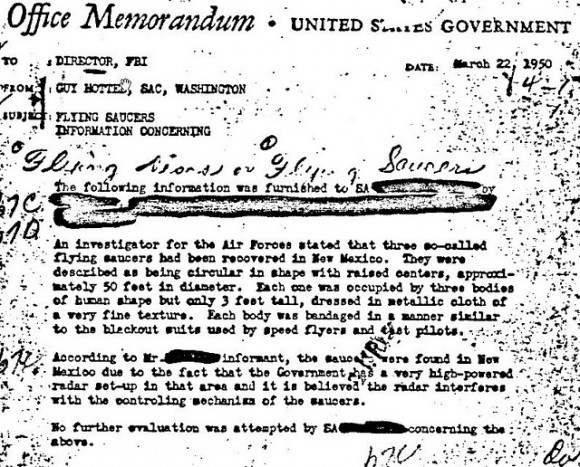 The Guy Hottel FBI memo.