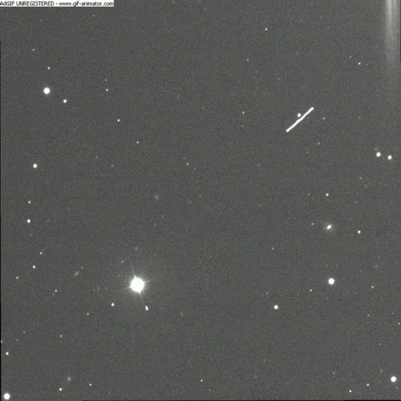 Animation of 2011 MD on Monday, June 27, 2011 at 09:30 UTC. Credit: Ernesto Guido, Nick Howes and Giovanni Sostero at the Faulkes Telescope South. Click for original larger version.
