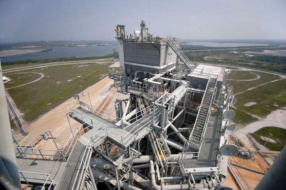 The view from the top of launchpad 39A at KSC. Credit: Mike Deep for Universe Today.