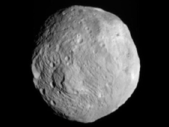 NASA's Dawn spacecraft obtained this image of the giant asteroid Vesta with its framing camera on July 9, 2011. Image credit: NASA/JPL-Caltech/UCLA/MPS/DLR/IDA