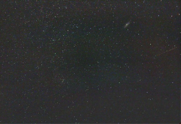 First meteor! Credit: Leonard Ellul Mercer, Malta, EU