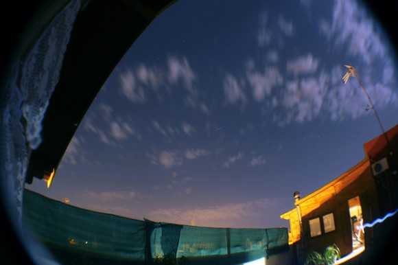 A Perseid through the sky. Credit: Nahum Mendez Chazarra, Rojales, Spain. Click to see this image and more on Flickr.