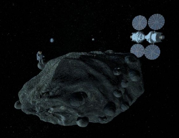 A human mission to an asteroid. Credit: Lockheed Martin