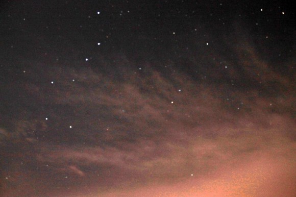 Astrophoto: Ursa Major and Big Dipper Among the Red Clouds by Rajat Sahu