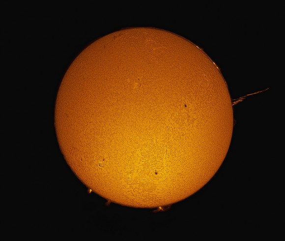 brimacombe_CME Full DisK H-Alpha Solar Image on October 13, 2011 - Credit: Joe Brimacombe