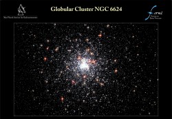 This cluster is 27,000 light-years away and lies farther than the center of our galaxy in the constellation Sagittarius. Credit: NASA/ESA/I. King, Univ. of Calif., Berkeley/Wikisky.org