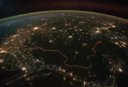 India-Pakistan Border from ISS