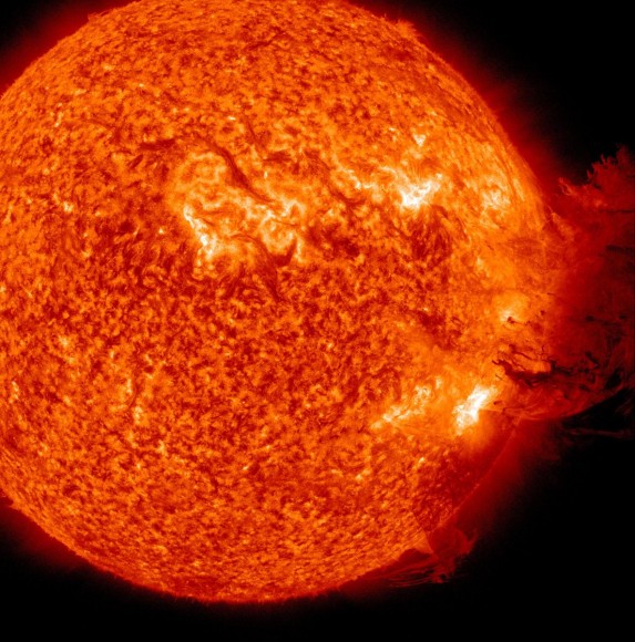 Coronal Mass Ejection as viewed by the Solar Dynamics Observatory on June 7, 2011. Image Credit: NASA/SDO