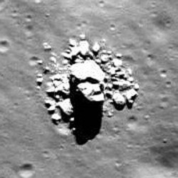 Face-shaped Boulder