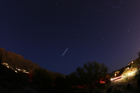 ISS as seen from Tucson, Arizona ISS as seen from Tucson, Arizona