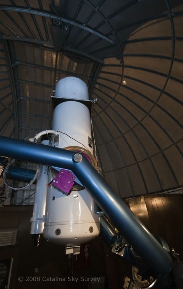 The Catalina Sky Survey's Schmidt Telescope