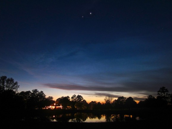 Venus and Jupiter at Twilight by Jacob Marchio