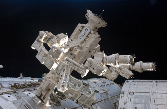 Dextre, the Canadian Space Agency's robotic handyman aboard the International Space Station. Credit: CSA/NASA