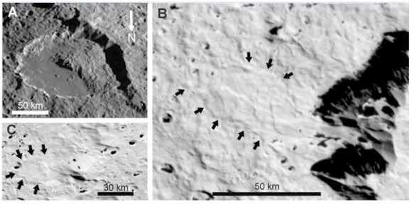 iapetus landslides