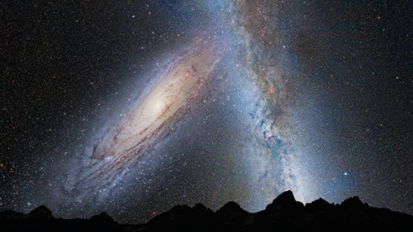 collision of galaxies