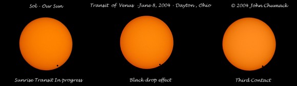 Venus Transit Sequence 2004 - Credt: John Chumack
