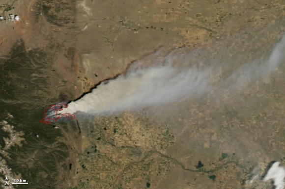 High Park Fire from NASA's Aqua MODIS