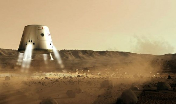 mars on lander