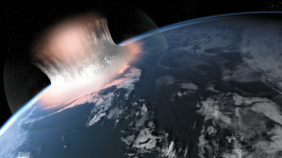 Artistic expression of large meteorite impact