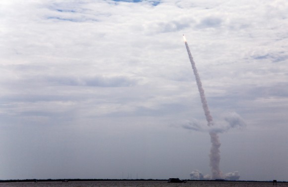 Atlantis lifts off for the last time. (Melanie Godecki)