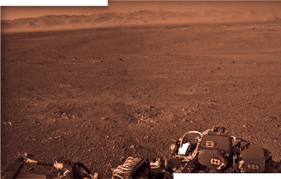 Gale Crater North rim Sol 2_Ken Kremer