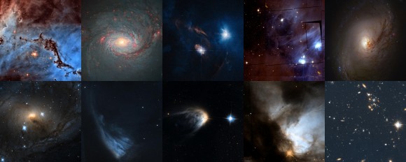 Collage of top images in the Hidden Treasures image processing c