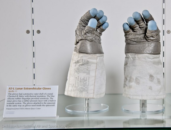 Neil Armstrong's Visor and Gloves
