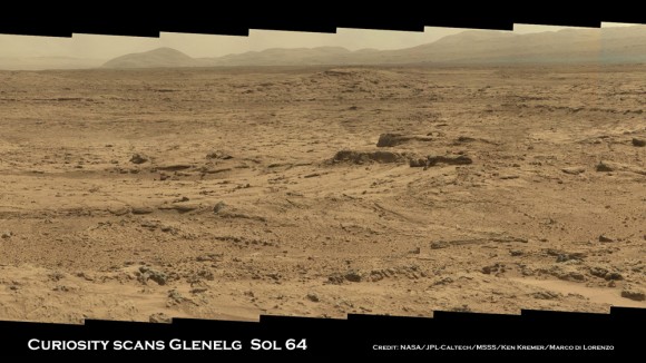 Curiosity Sol 64 Glenelg Rocknest pano crop 1_Ken Kremer