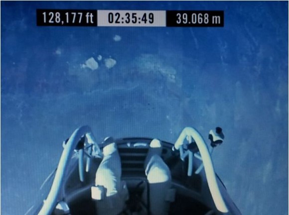 just before jump