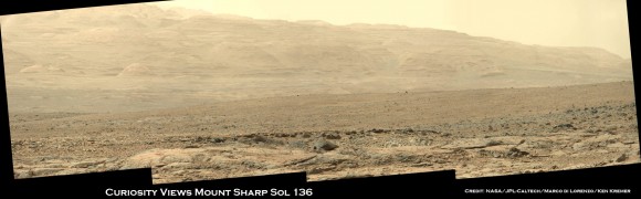 Curiosity and Mount Sharp Sol136a_Ken Kremer