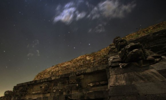 temple under the stars