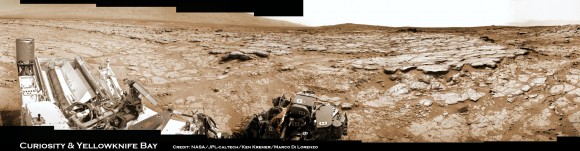 Curiosity & Yellowknife Bay Sol 125_2c_Ken Kremer